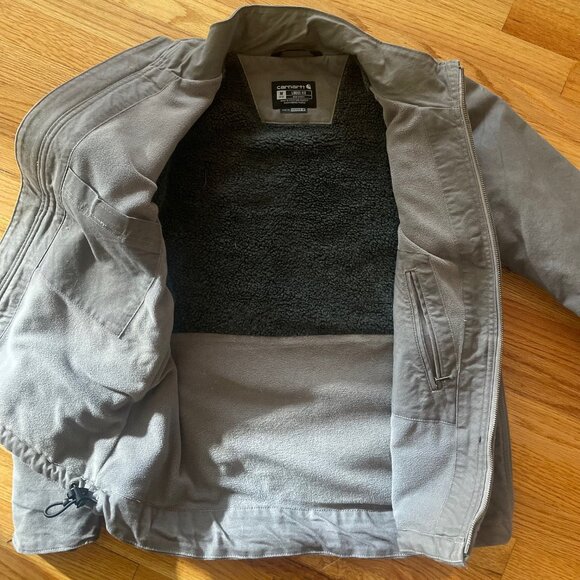 Carhartt  Sherpa Lined Canvas Jacket - M - Picture 7 of 8